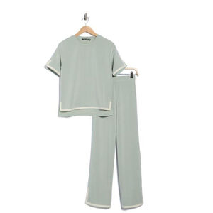 Tart Intimates Sage Green Lounge Set | Tee + Pants | Stretch NWT